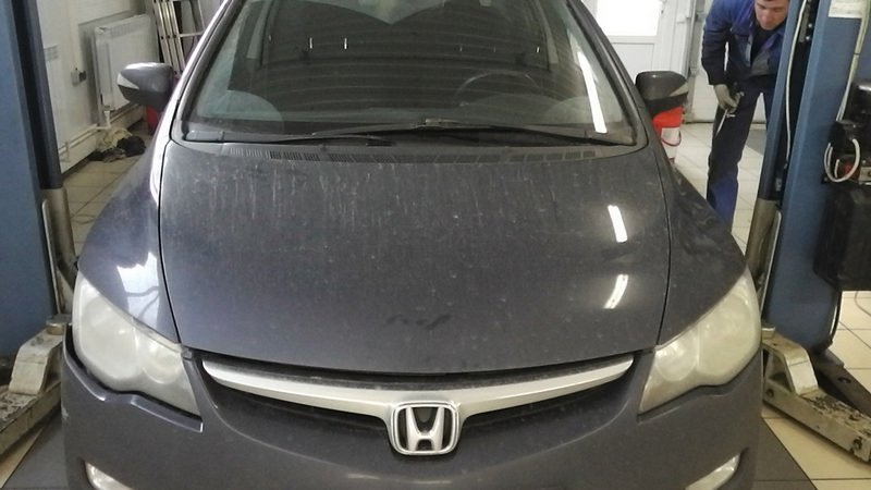 Диагностика рулевой рейки Honda Civik 4d 2008