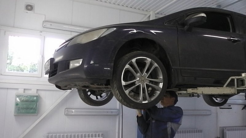 Диагностика рулевой рейки Honda Civik 4d 2008